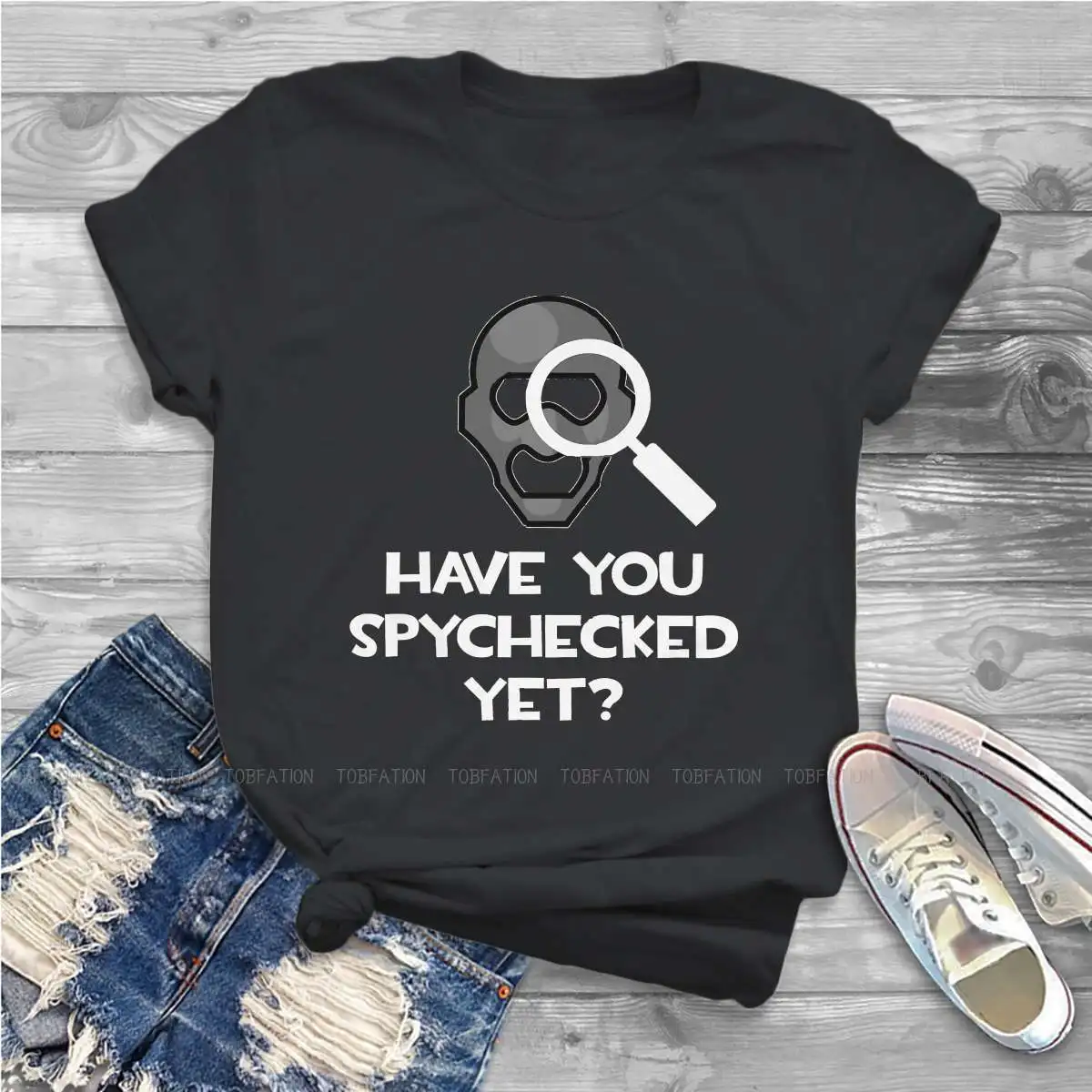 Spy Have You Spychecked Yet Women Shirts Team Fortress 2 Shooter Game Oversized T-shirt Harajuku Vintage Female Blusas