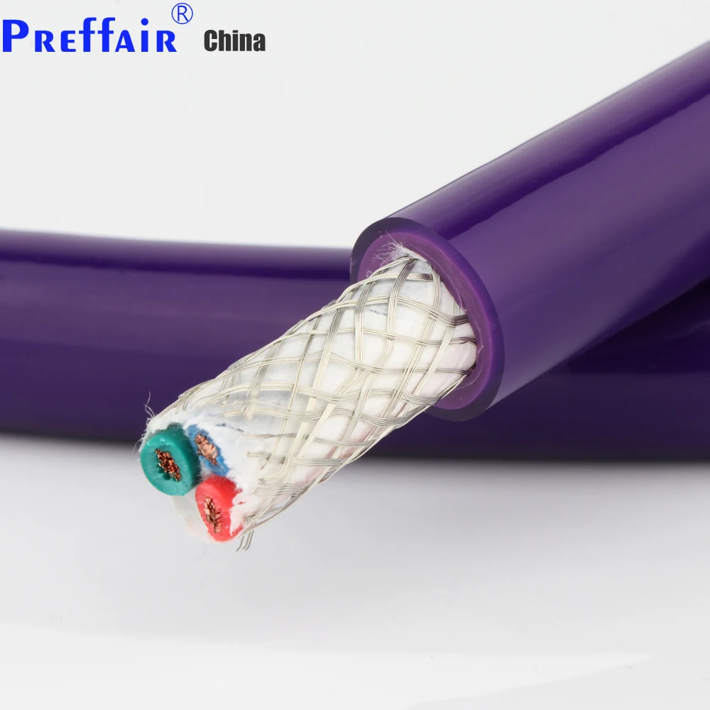 Hi-End Preffair D516 99.998% OFC Copper Conductor AC Power Bulk Cable Power Wire EU US Mains Cord DIY Power Cable