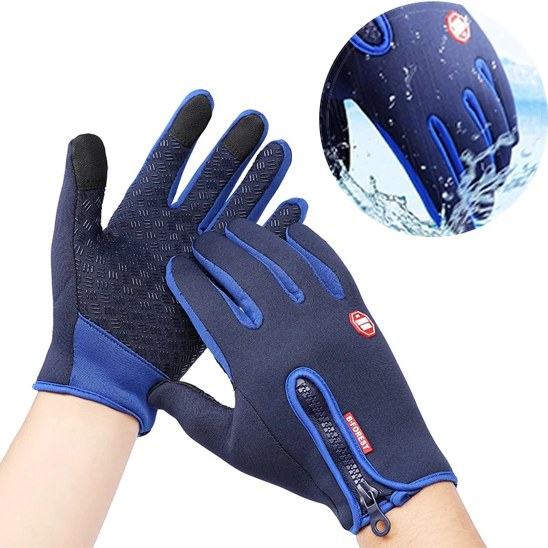 

Winter Motorcycle Gloves Waterproof Touch For honda cr 250 cb 400 sf blackbird cbr1100xx crf 450 cb650r Motos Heated Gloves