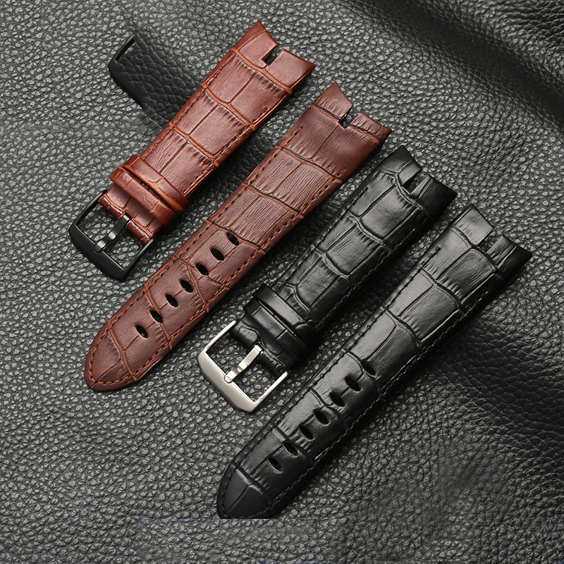 Genuine Leather Watchband 26mm For Roger Dubuis For EXCALIBUR series watch band strap 42mm dial RDDBEX0405 Men\'s Accessories