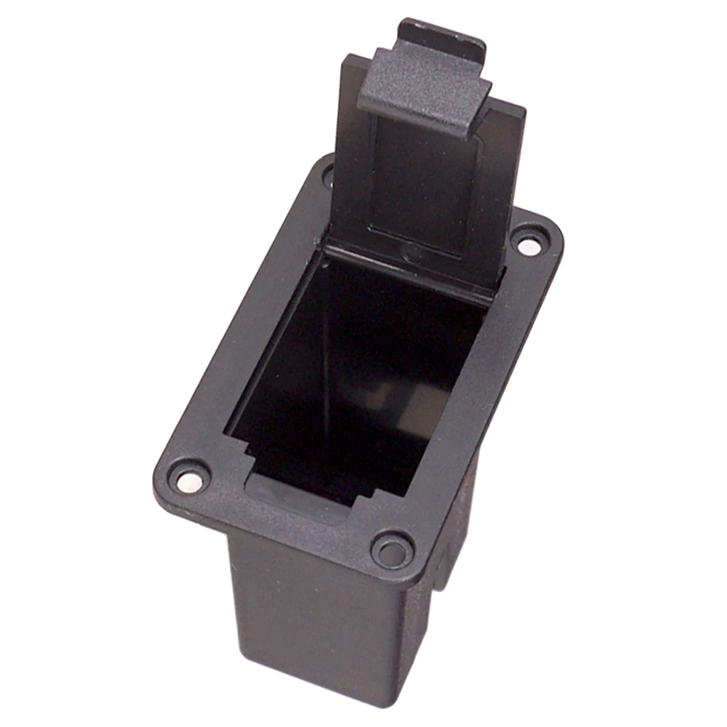 9 Volt Mount Electric Guitar 9V Battery Box Cover Holder for Bass Accs Black