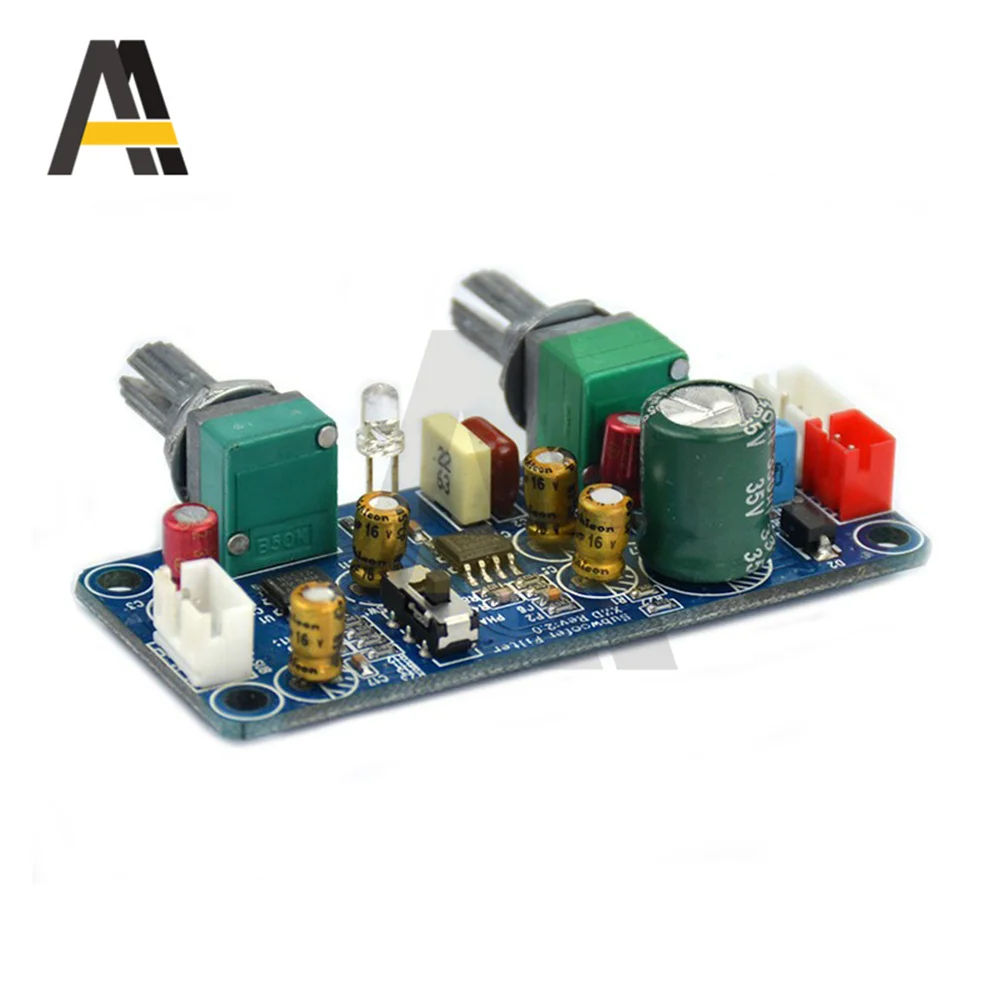 DC 9-32V Low Pass Filter Bass Subwoofer Preamp Amplifier Board Single Power Preamplifier With Bass Volume Adjustment Module