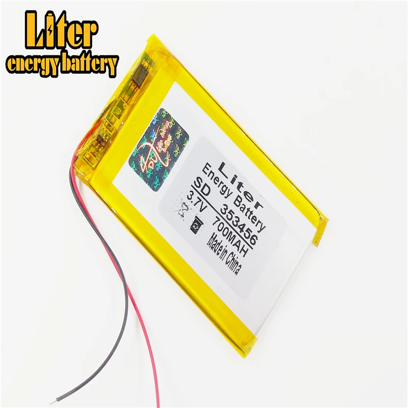 353456 3.7V 700mah Lithium polymer Battery with Protection Board For Bluetooth GSP Digital Products