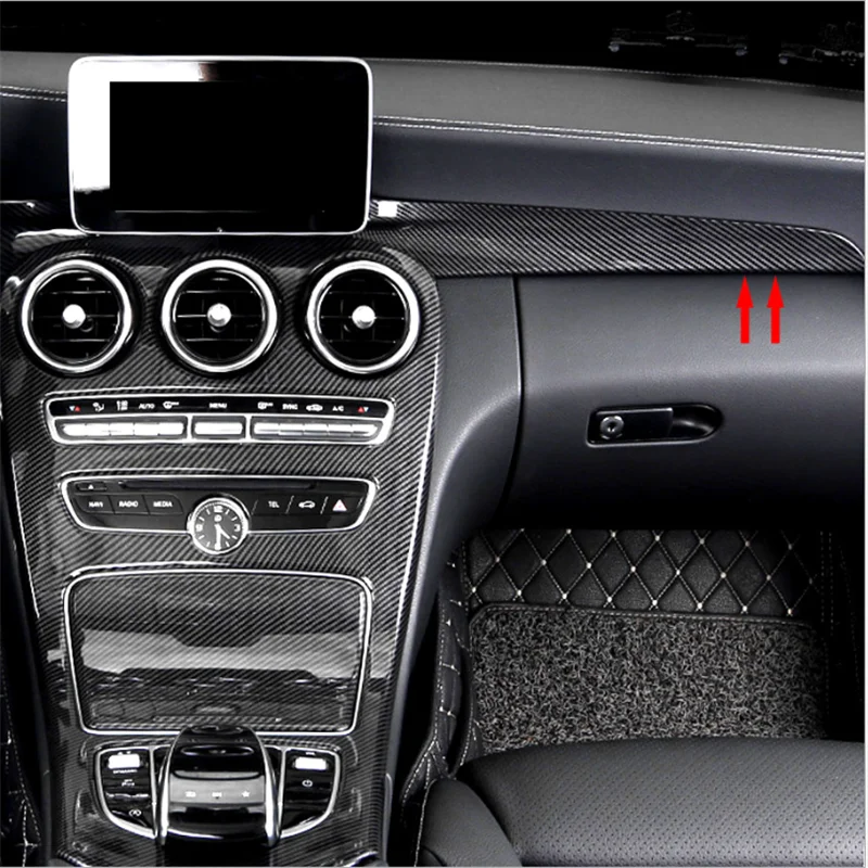 

Four colors of car center console decoration for Mercedes Benz C180L C200L GLC260