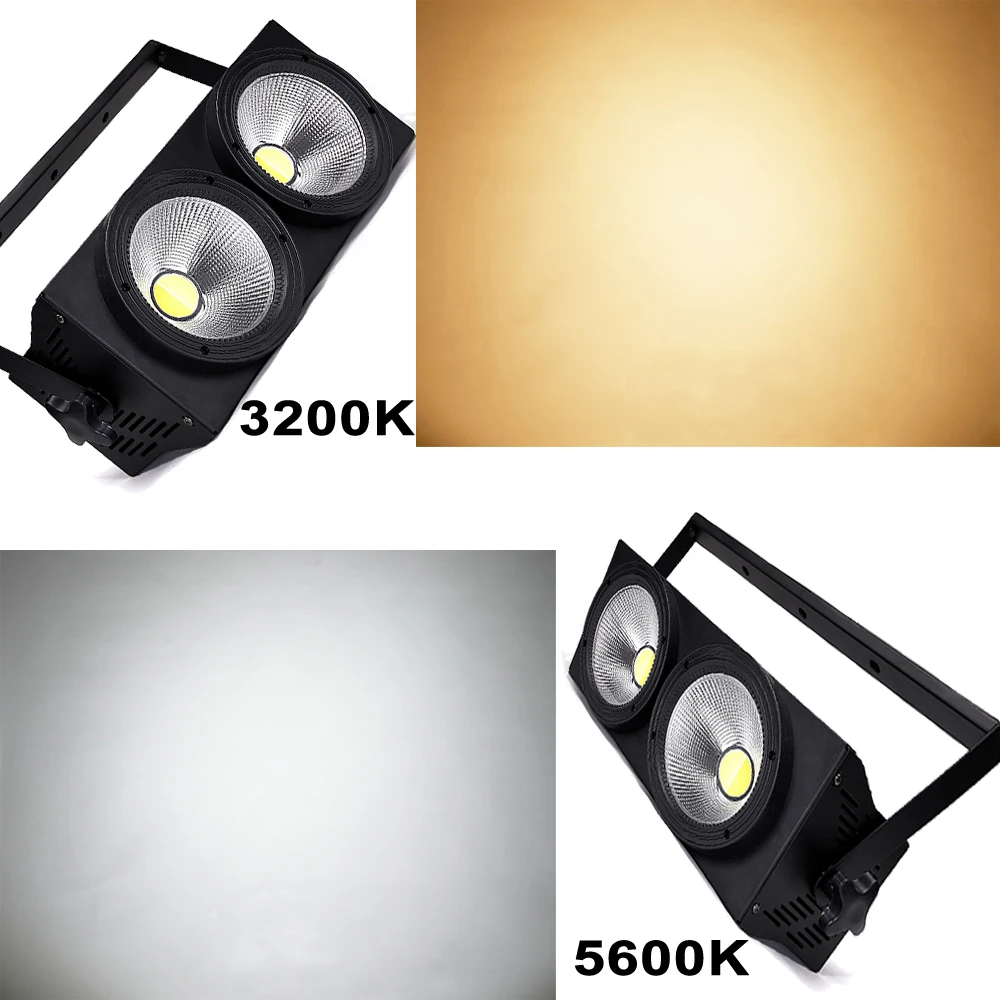 Imagem -05 - Iluminação de Palco Led Dois-olhos Audiência Luz Peças 100w Alto Brilho Dmx512 Cob Superfície Luzes dj Equipamentos dj Controlador