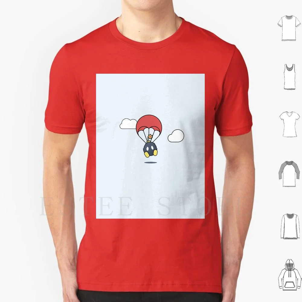 Bob-Bombs Away! T Shirt DIY Big Size 100% Cotton Bob Bomb Bob Bomb Bobomb Bob Omb Bo Bomb Snes Nes Retro Vintage Game Gaming