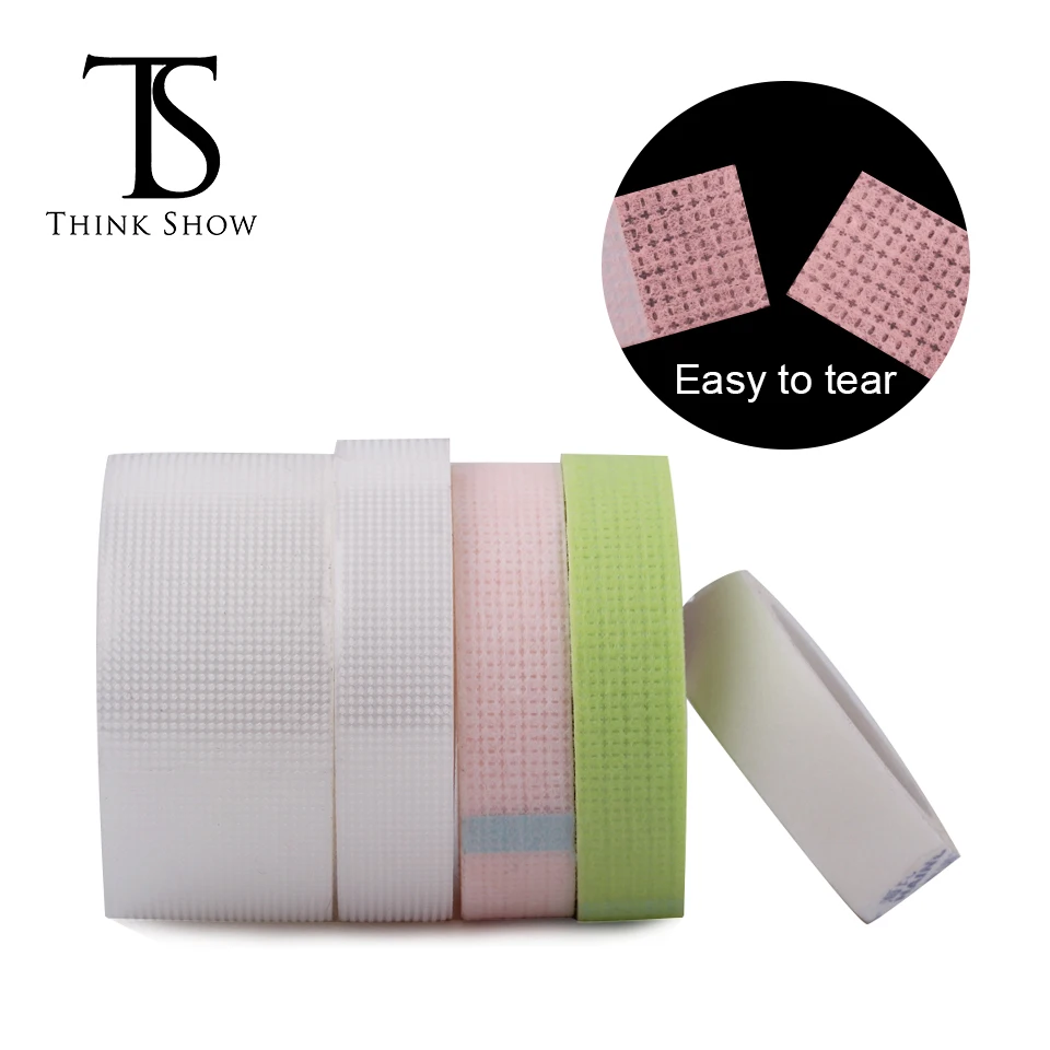 

THINKSHOW 1/3/5pcs Medical PE Non-woven Breathable Tape Anti-allergy Eye Pads Colors Tapes Eyelashes Grafting Makeup Tools