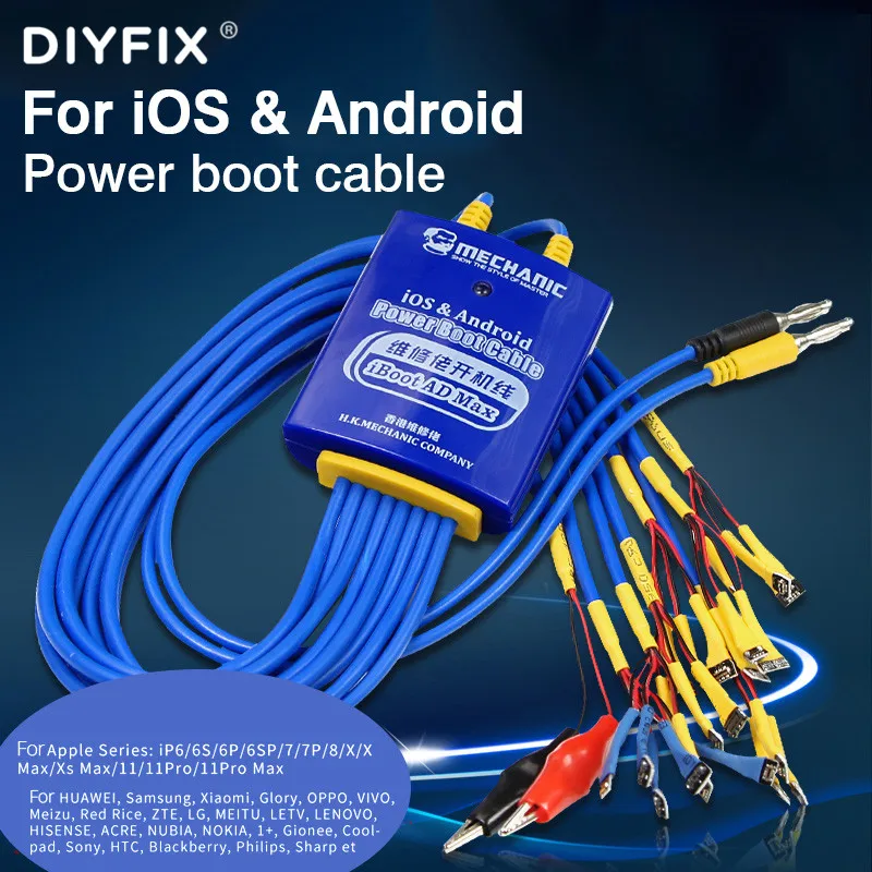 Mechanic DC Power Supply Test Cable For iPhone Huawei Vivo Android Phone Motherboard Activation Boot Line Repairing Test Wire