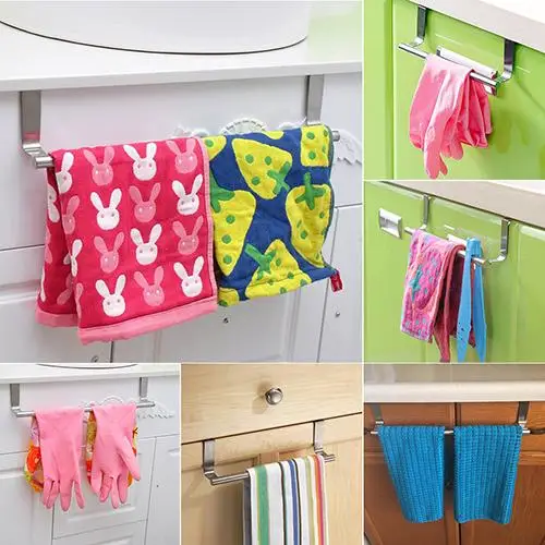 Multifunctional Door Towel Over Holder Kitchen Drawer Hook Bathroom Scarf Hanger Clothes Storage Rack Clothes Hangers Durable