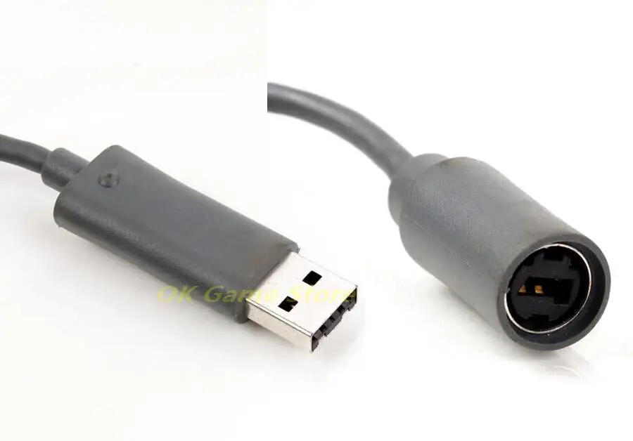 1ชิ้น/ล็อต USB Breakaway เชื่อมต่อสายเคเบิลอะแดปเตอร์สายไฟสำหรับ Xbox 360 Xbox 360สายจอยควบคุมเกม