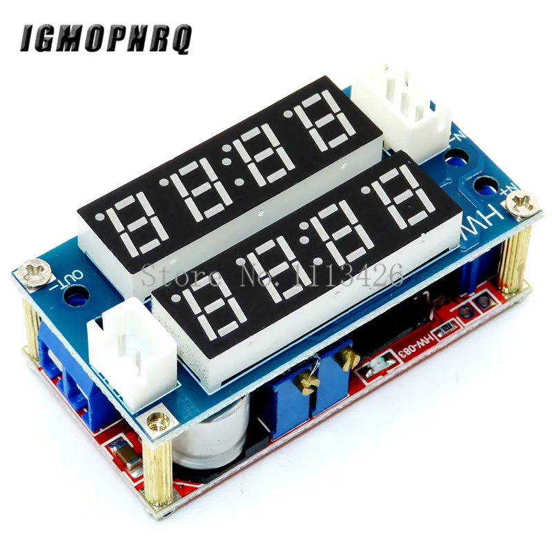 2 in 1 XL4015 5A Adjustable Power CC CV Step-down Charge Module LED Driver Voltmeter Ammeter Constant current constant voltage