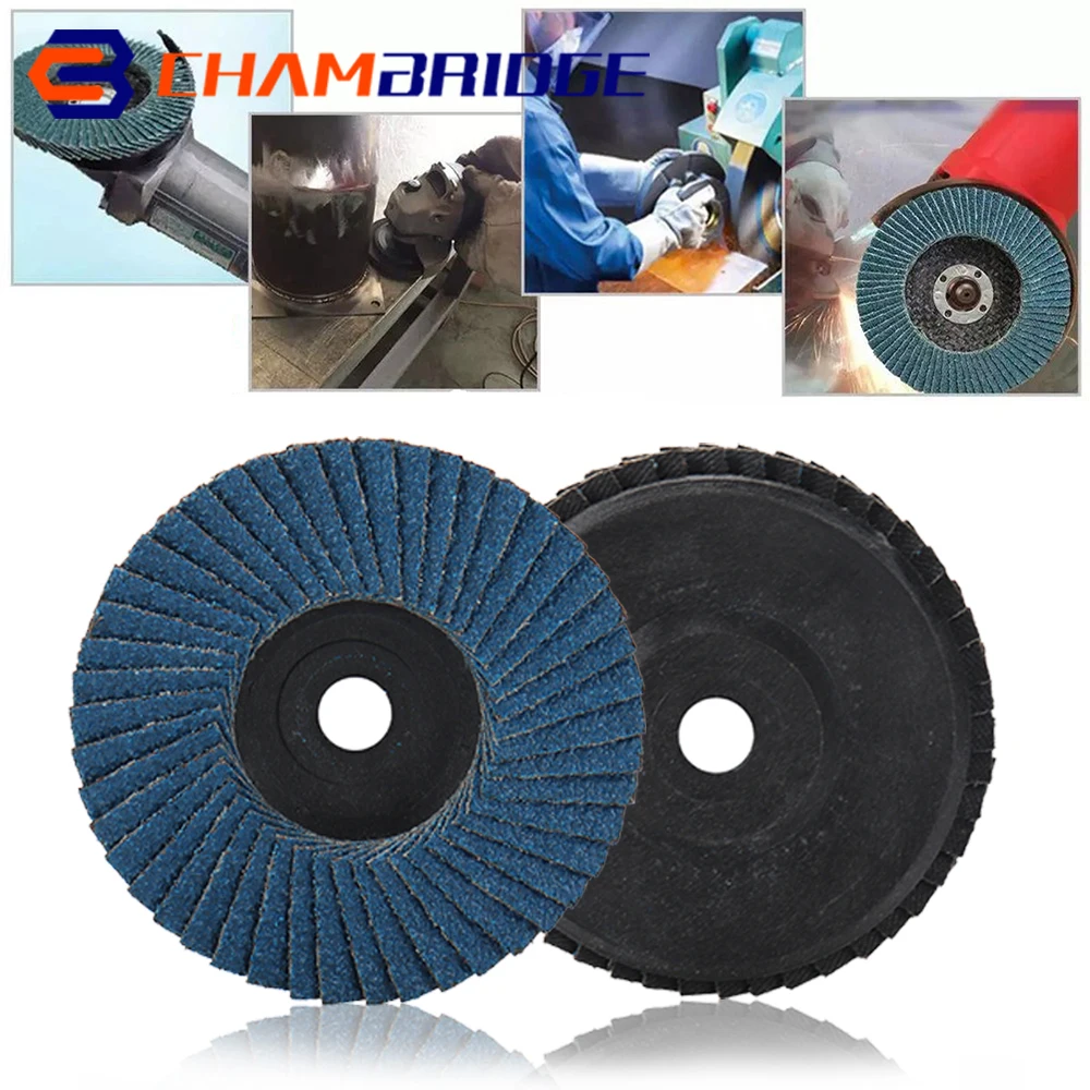 3 Inci Flat Flap Disc Grit 60 Sanding Disc Abrasive Flap Grinding Wheels Blades Wood Cutting untuk Angle Grinder 1/2/5/10/15Pcs