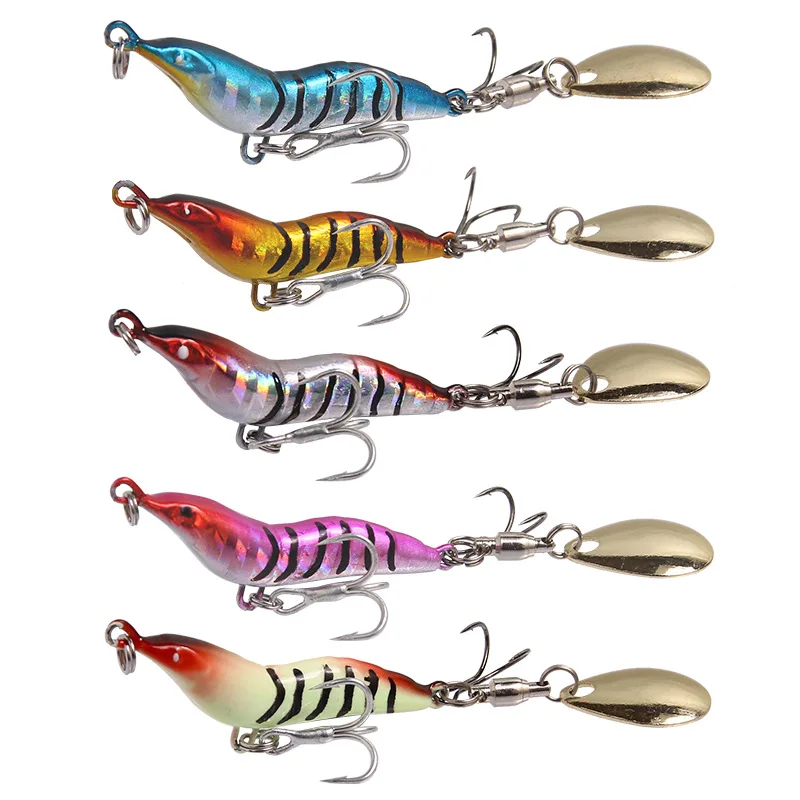 5PCS 9g 15g 22g 30g Artificial VIB Fishing Lure Shrimp Lure Squid Jigs Hard Swimbaits Crank Baits Isca Fishing Tackle