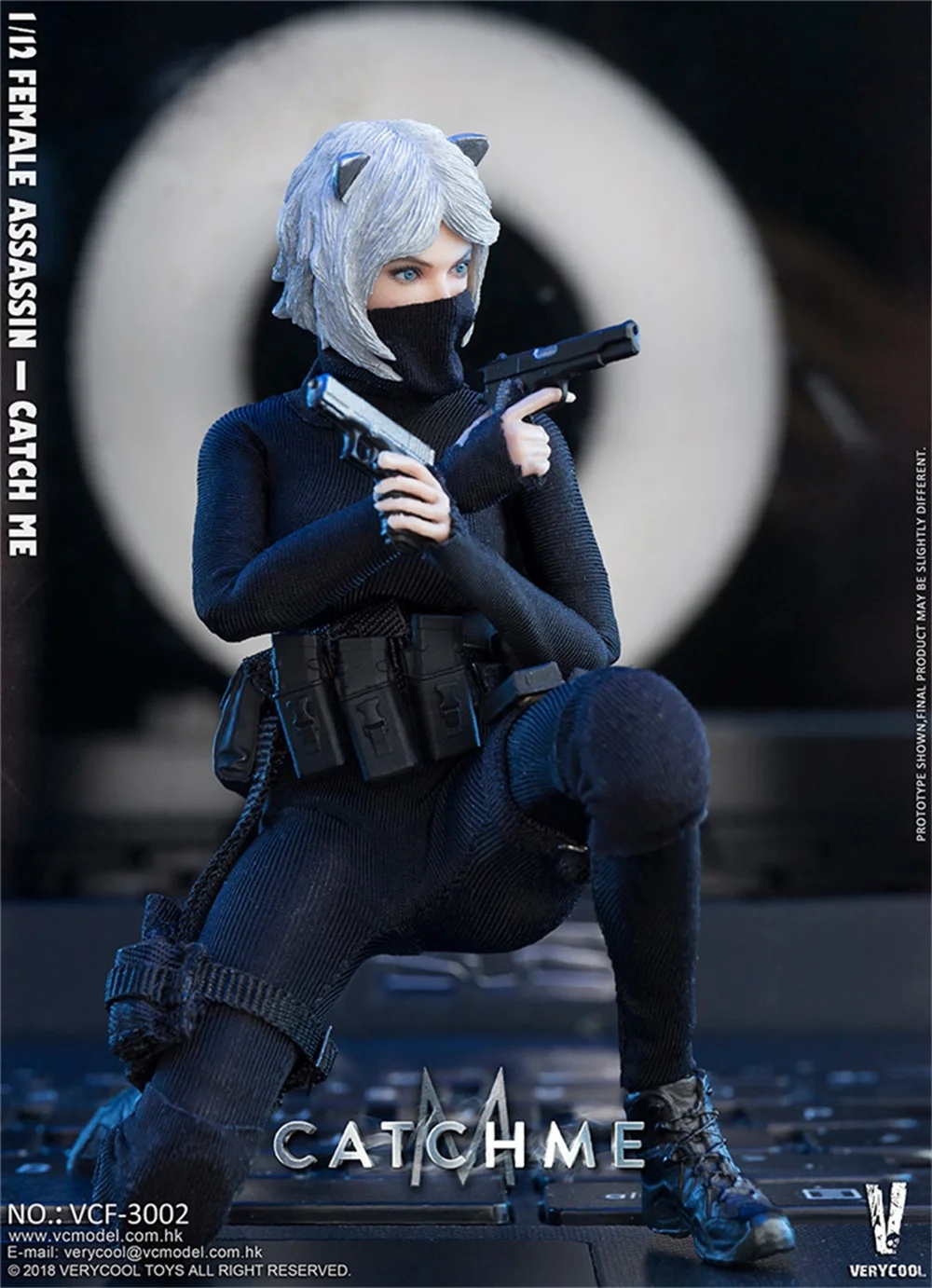 

For Sale VERYCOOL 1/12th VCF-3002 Female Assassin Cat Black Solid Shoes Boots Model Can Suit 6inch Body Action Accessories