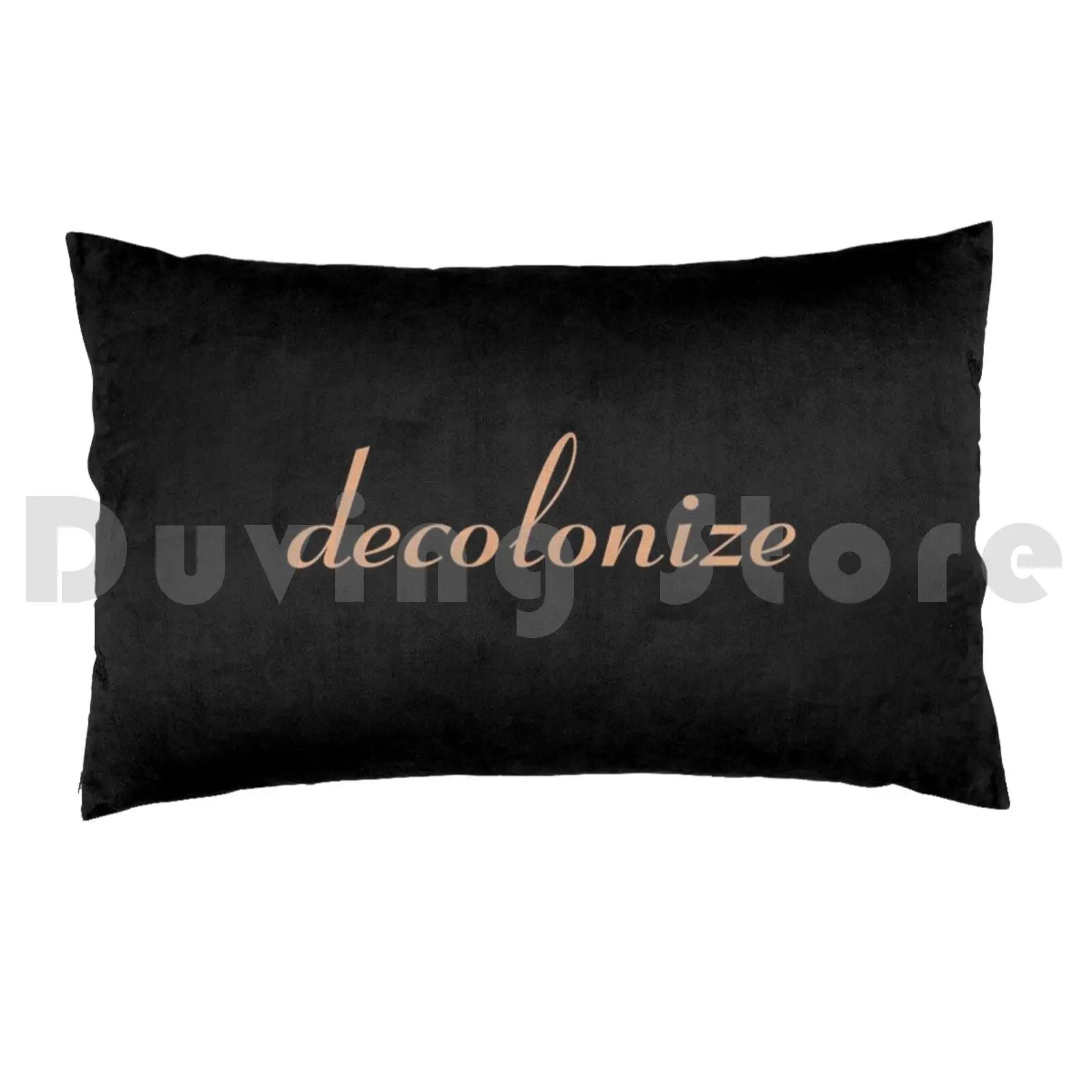 Decolonize Deft Font Pillow Case Printed 50x75 Indigenous Decolonize Thanksgiving Activism Indigenous Peoples