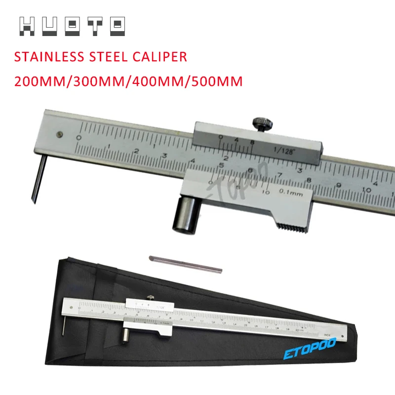 0-200mm 300mm 400mm 500mm Stainless steel Parallel marking vernier caliper marking gauge with Carbide scriber Marking Gauge tool