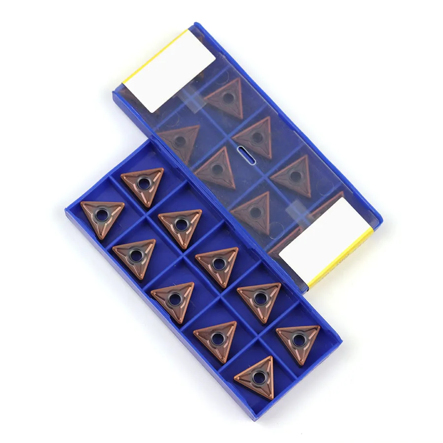 10 pz TNMG160404 EM TNMG160408-EM YBG205 inserti di tornitura di alta qualità tornio CNC utensili esterni lama in metallo duro, per acciaio inossidabile