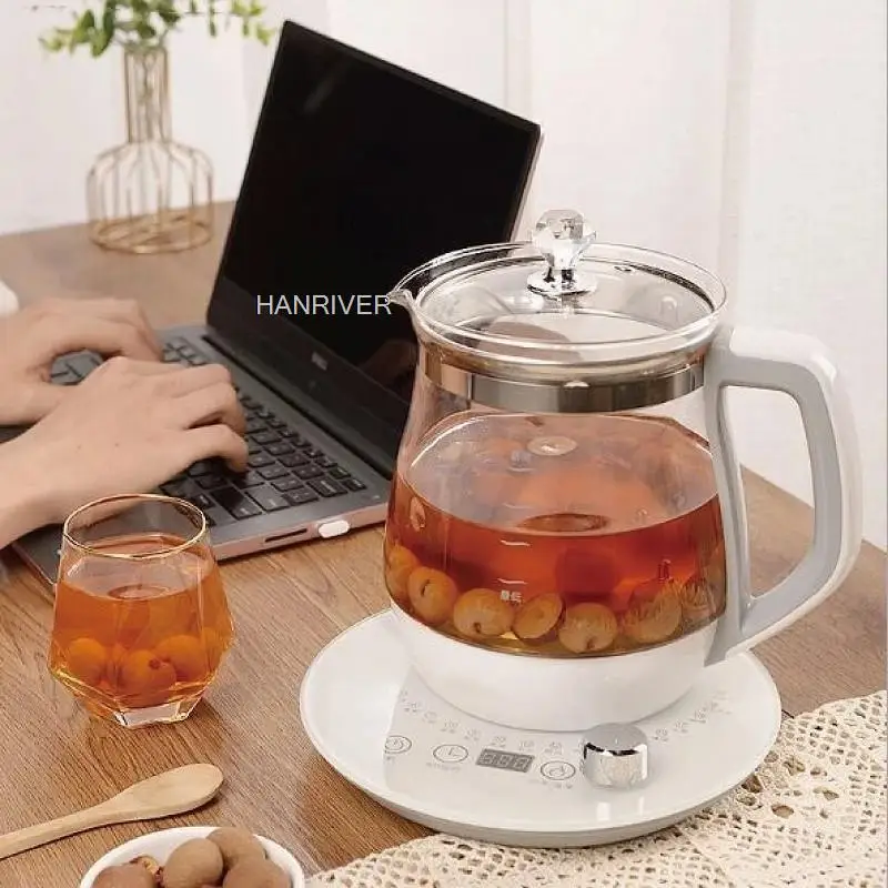 220V Multifunctionele Waterkoker Gezondheid Glas Pot Stoofpot Pap Slowcooker Kachel Warm Water Verwarming Isolatie Waterkoker 1.8L