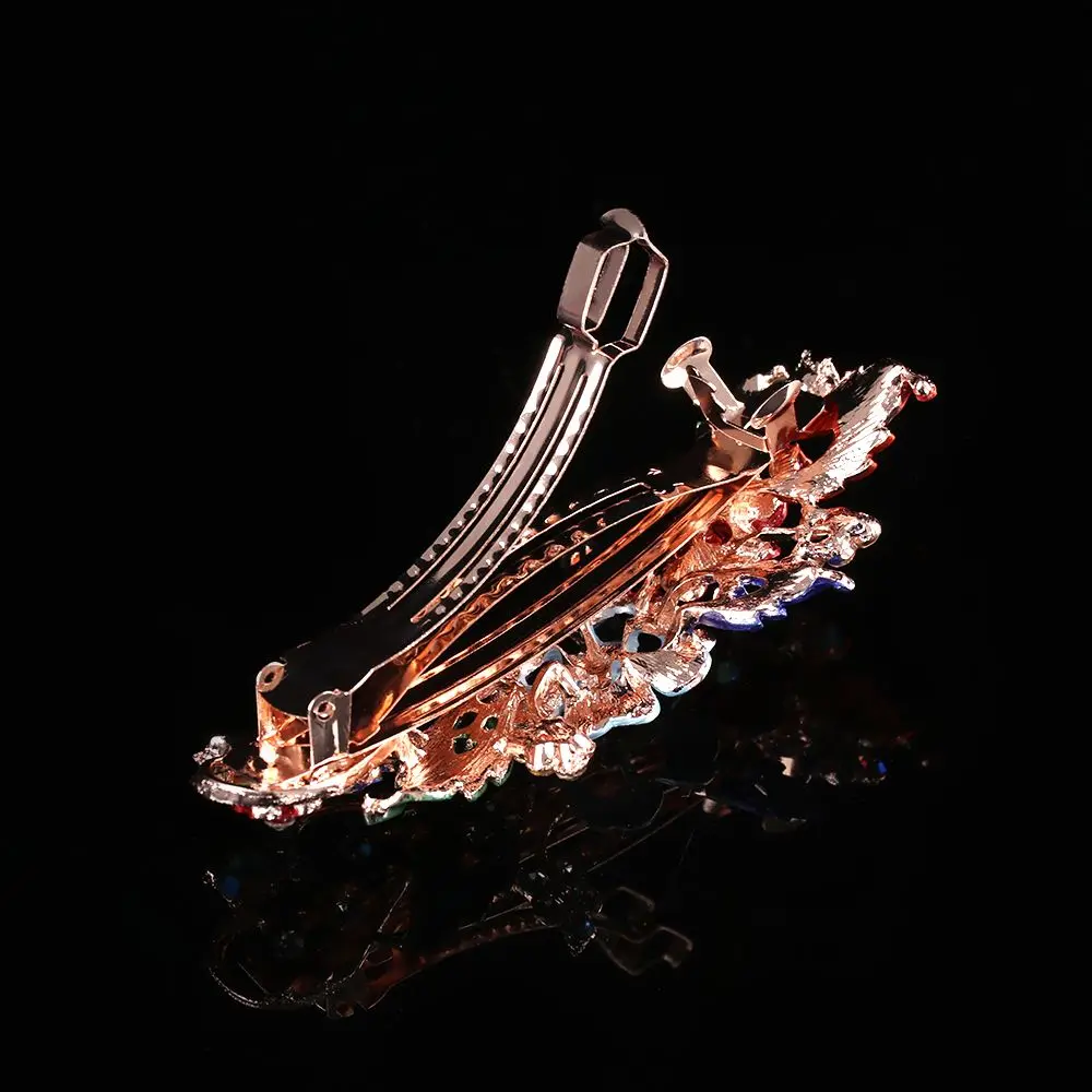 

Fashion Tiara Resin Headwear Accessories Crystal Hair Clip Cute Hairpin Flower Barrettes