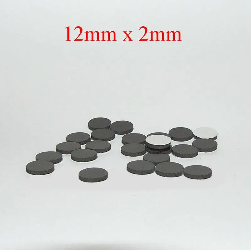 25/50/100pcs dischi magnetici rotondi magneti per frigorifero in gomma flessibile puntini con supporto adesivo per artigianato fai-da-te