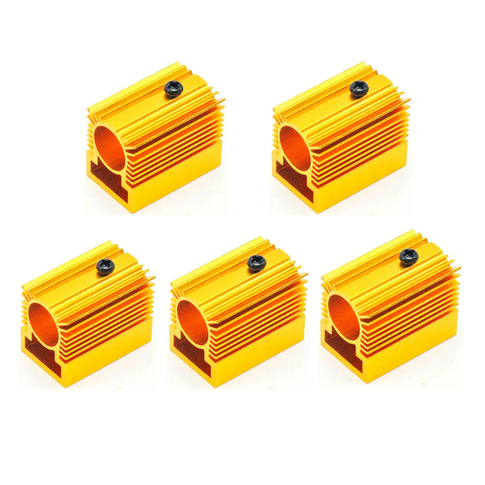 5pcs Golden-Color Aluminum Radiator Heatsink 20x27x50mm for 12mm Laser Module