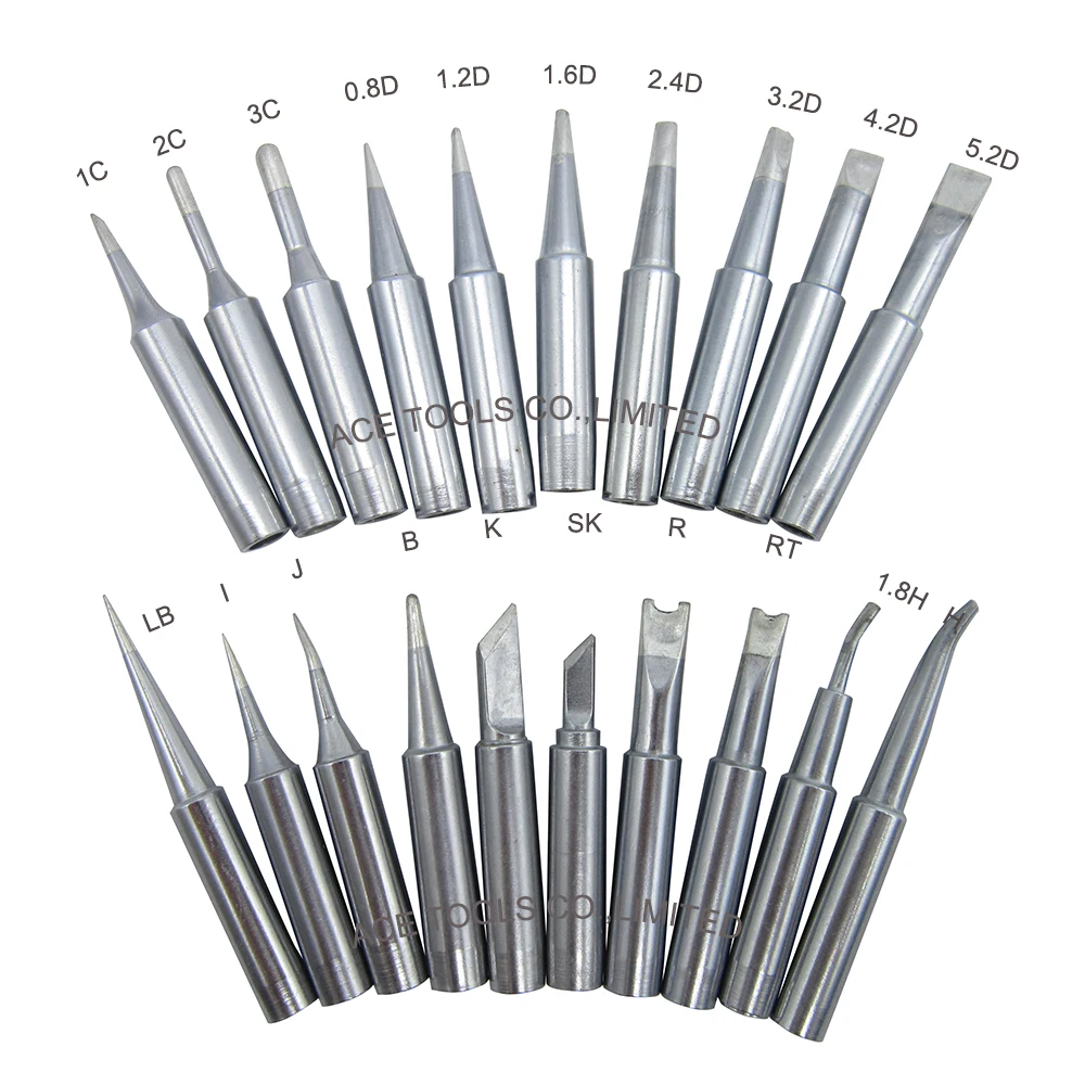 Soldering Tip 900M Series Fit Hakko 936 907 Milwaukee M12SI-0 Radio Shack 64-053 Yihua 936 X-Tronics 3020 Iron Welding Bit