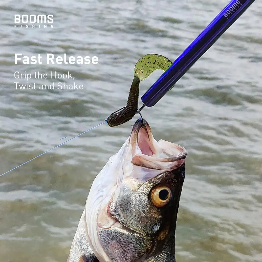 Booms Fishing R02 Fish Hook Remover Easy and Safe Long Reach Dehooker Fishing Tools Portable Fishing Tackle Accessories