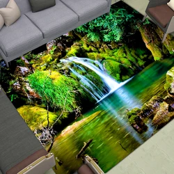 Forest Mountain River Landscape Carpets Bathroom Entrance Mat Kitchen Floor Living Room Corridor Rugs Home Decor Carpet