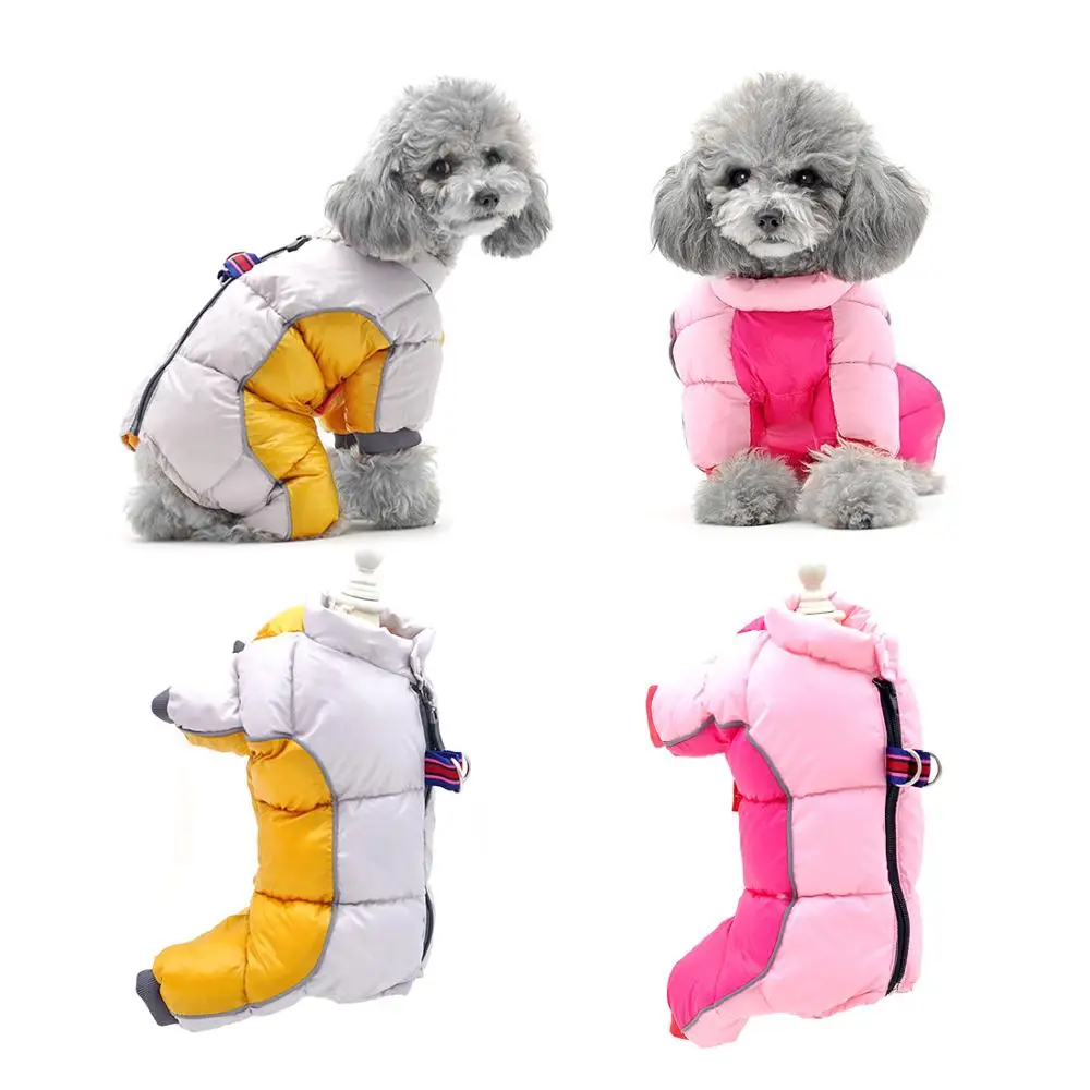 Dog Clothes for Small Dogs Girl/Boy Dog Both Use Pet Overalls Winter Warm Soft Padded Puppy Jumpsuit Full-Closed Belly Cuttable