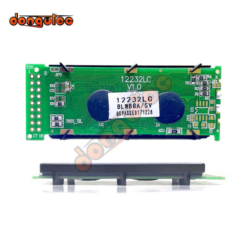 2.46 inch 18PIN 12232LC LCD Graphic Display Screen SED1520 Controller 5V Backlight Parallel Interface