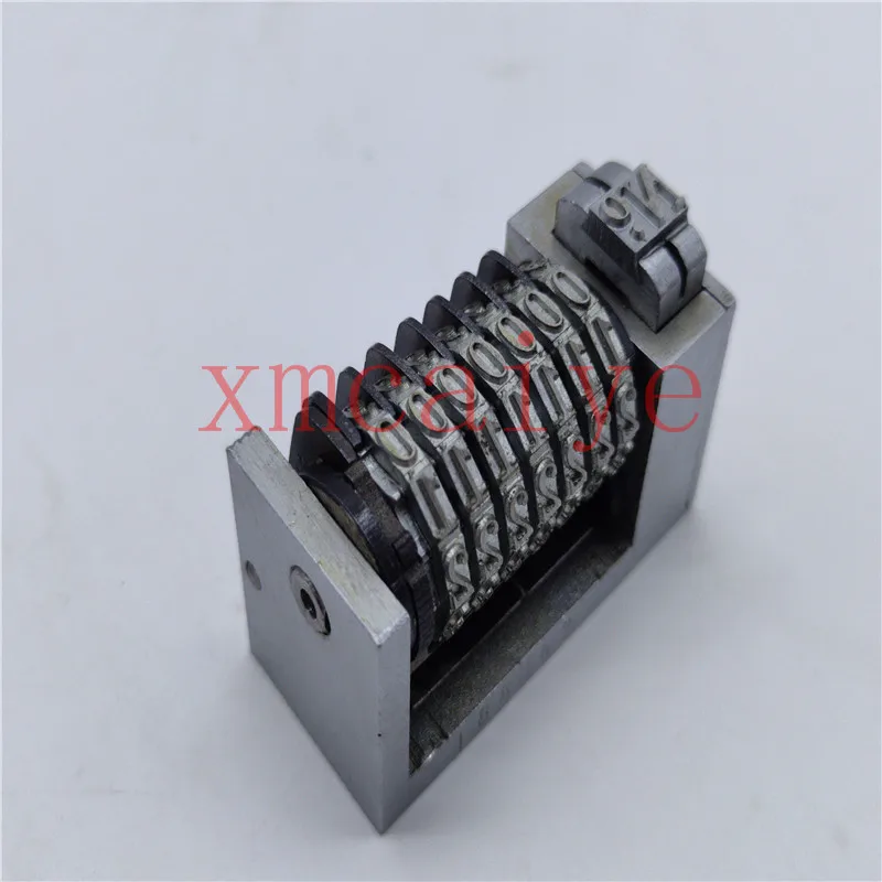 Free shipping High quality Numbering Machine 7 Digit 4*8 for Letterpress clockwise 0.1.2.3...