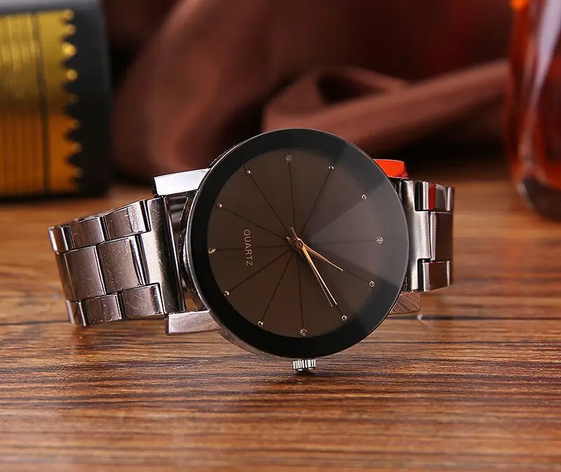 Reloj informal de moda para hombres y mujeres, correa de acero de marca premium de Corea del Sur, relojes para amantes, relojes de mesa para estudiantes