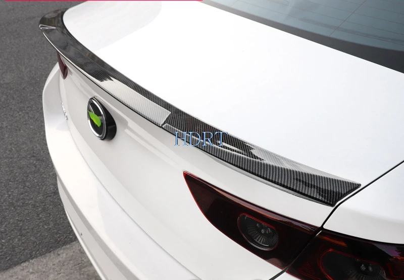 

FOR Automobile parts spoiler new sedan Mazda 3 2019 2020 Mazda3 car trunk rear tail spoiler High quality CARBON FIBRE M3