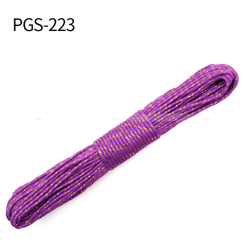 1pcs Christmas Series 550 Paracord Parachute Cord Lanyard Mil Spec Type III 7 Strand Core 100 FT Christmas Gift