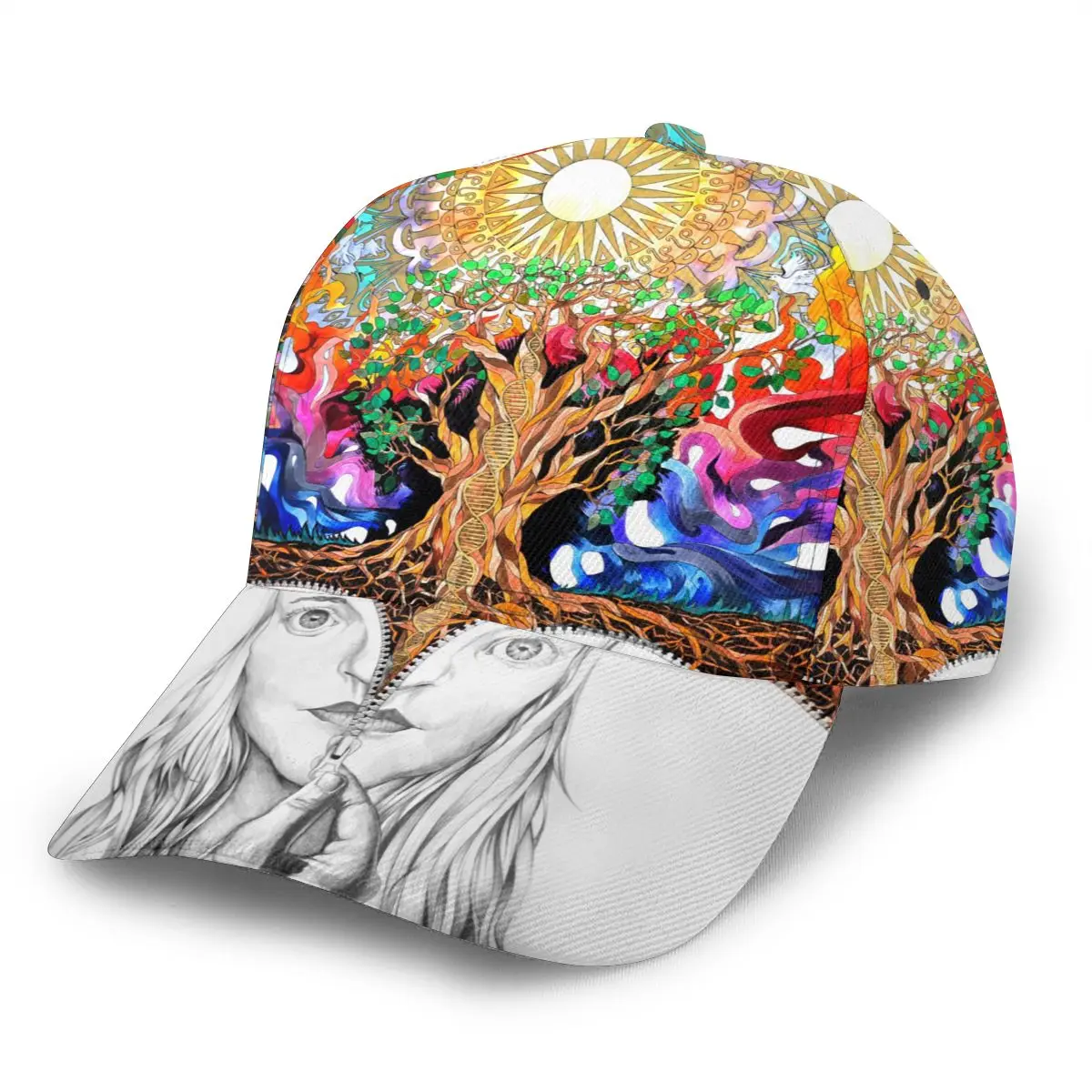 

Trippy Art Nature Baseball Cap Fashion Men Hat Cap Summer Dad Hat Male Sports Hat