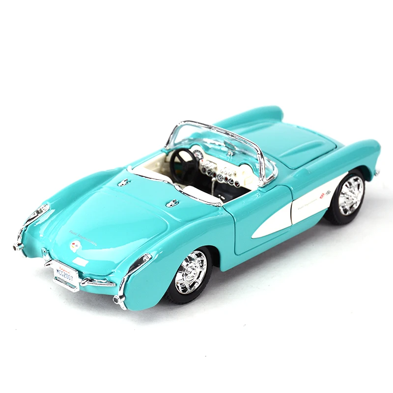 Maisto 1:24 1957 Chevrolet Corvette Sports Car Static Die Cast Vehicles Collectible Model Car Toys