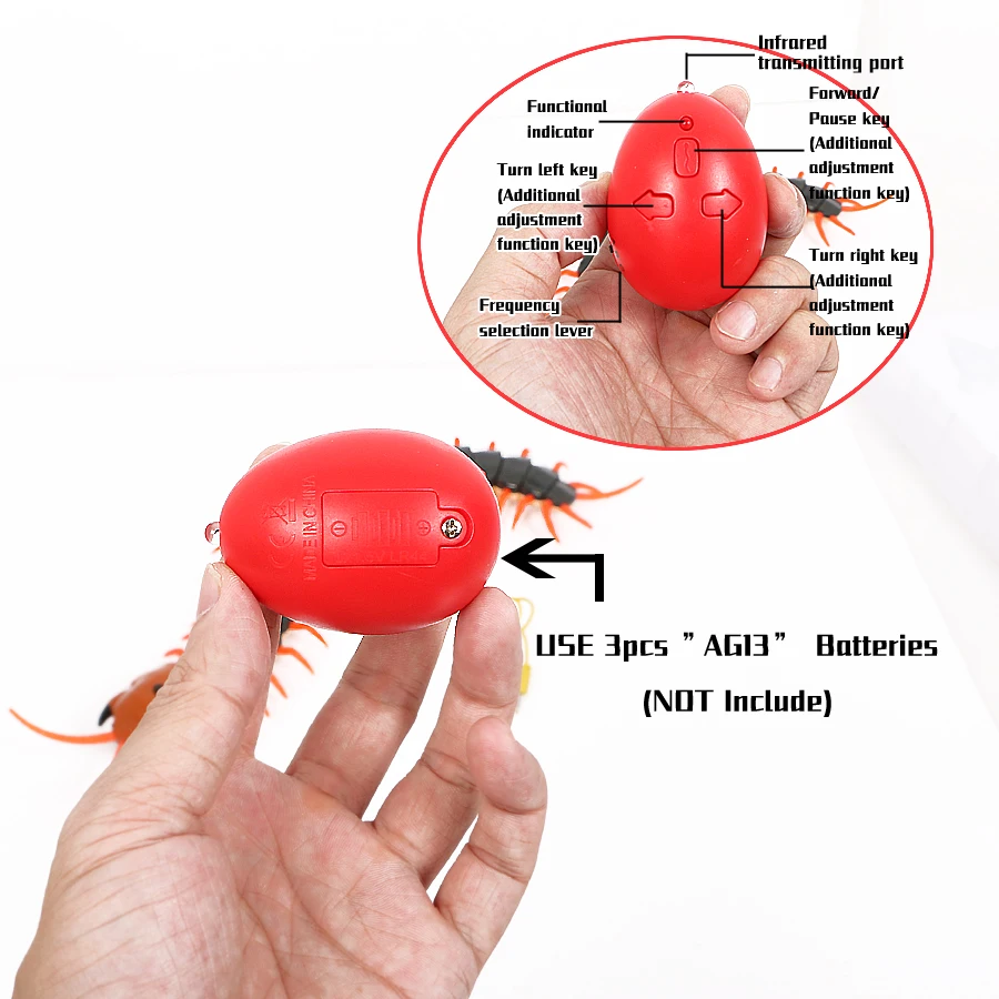 Novidade rc cobra scolopendra robô de controle remoto insetos brinquedo animal com cabo usb aterrorizante brinquedos do dia das bruxas