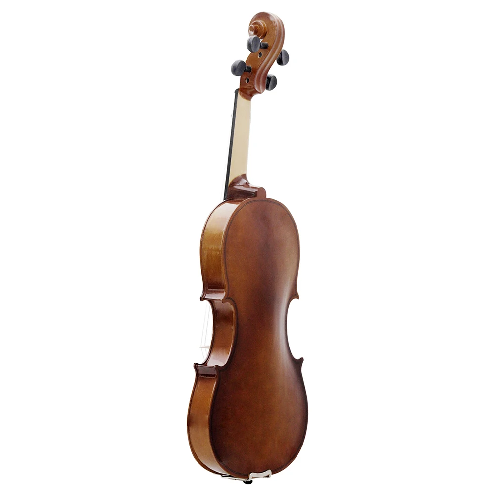 Violon acoustique rétro en bois naturel avec étui, instrument de musique professionnel, en tilleul, ABS, 4/4