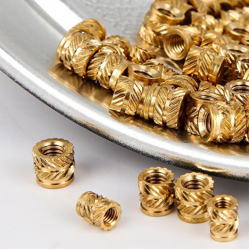 Thread Knurled Brass Embedment M3 Nuts Heat Set Insert  IUB IUC for Printing 3D Printer Accessories Parts Support 50Pcs