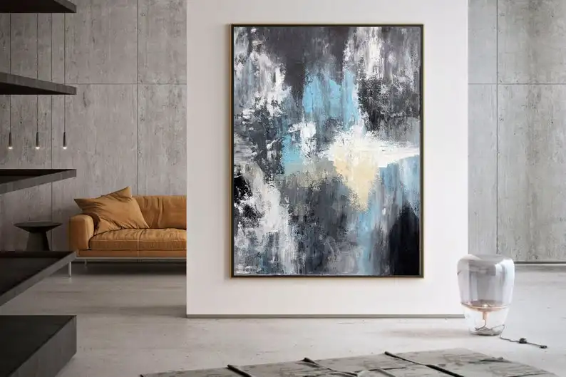 Extra Large Abstract Painting Wall Art Decor Canvas Wall Art Oversized Canvas Art Modern Wall Ar Original Paintings on Canvas