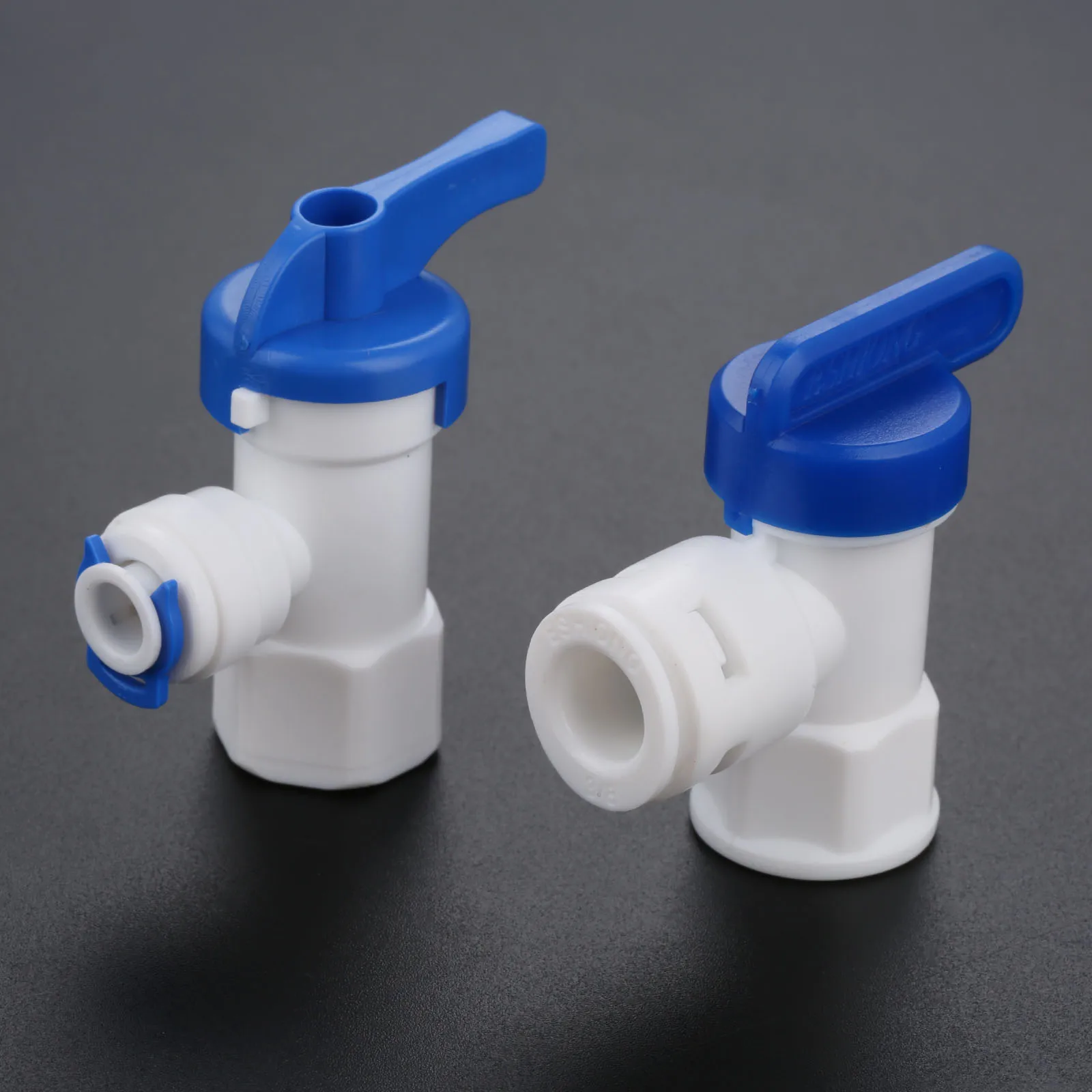 

RO Elbow 1/4"BSP Female Thread Quick Connect Pressure Tank Plastic Ball Valve RO Water Reveser Osmosis Fitting 1/4 3/8 OD Hose