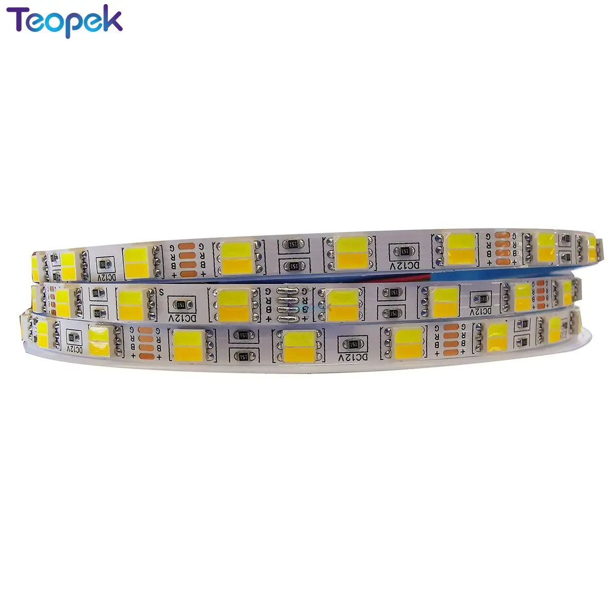 

6mm Width PCB 5050 CCT LED Strip Cool White+Warm White 2 in 1 Chip Color Temperature Adjustable Dimmable Strip DC12V