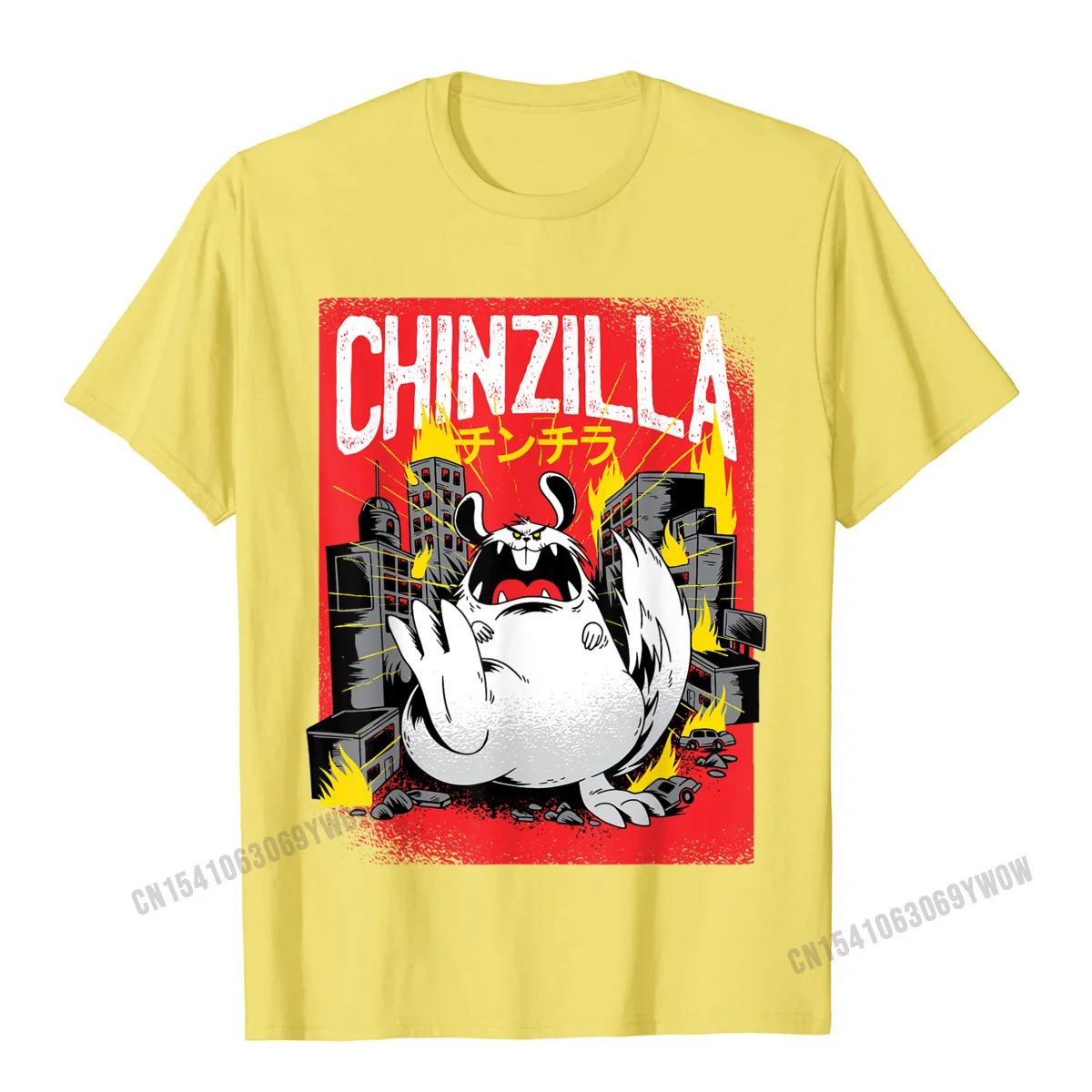 Chinzilla Dele Graphic Chinchilla Lover T-Shirt Camisas Men Cotton T Shirts For Men Normal Tops & Tees Faddish Custom