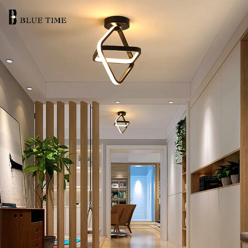 

Modern Led Ceiling Lamp For Living room Dining room Bedroom Corridor Light Black Home Lustre Ceiling Light Fixtures 110V 220V