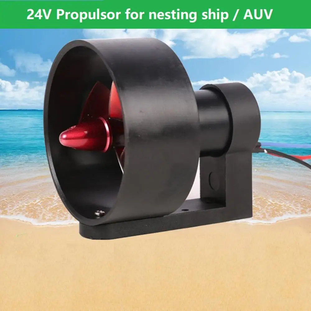 DC 12V 24V Underwater Jet Boat 3-Blade CW CCW Thruster Engine Used In DIY Remote Control Robot Decoy Nest Ship Submarine Motor