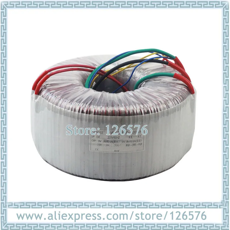 New Copper Toroidal 100W 100VA input voltage AC220V/AC110V output voltage 110V 70V 48V 24V 12V Ring transformer