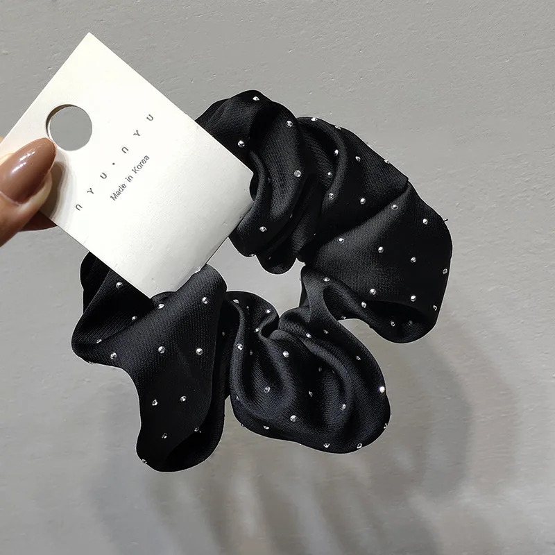 Französisch tuch kunst faul gebunden haar haar seil Koreanische textur retro dickdarm kreis ins einfache und elegante kopfschmuck – Detail 9