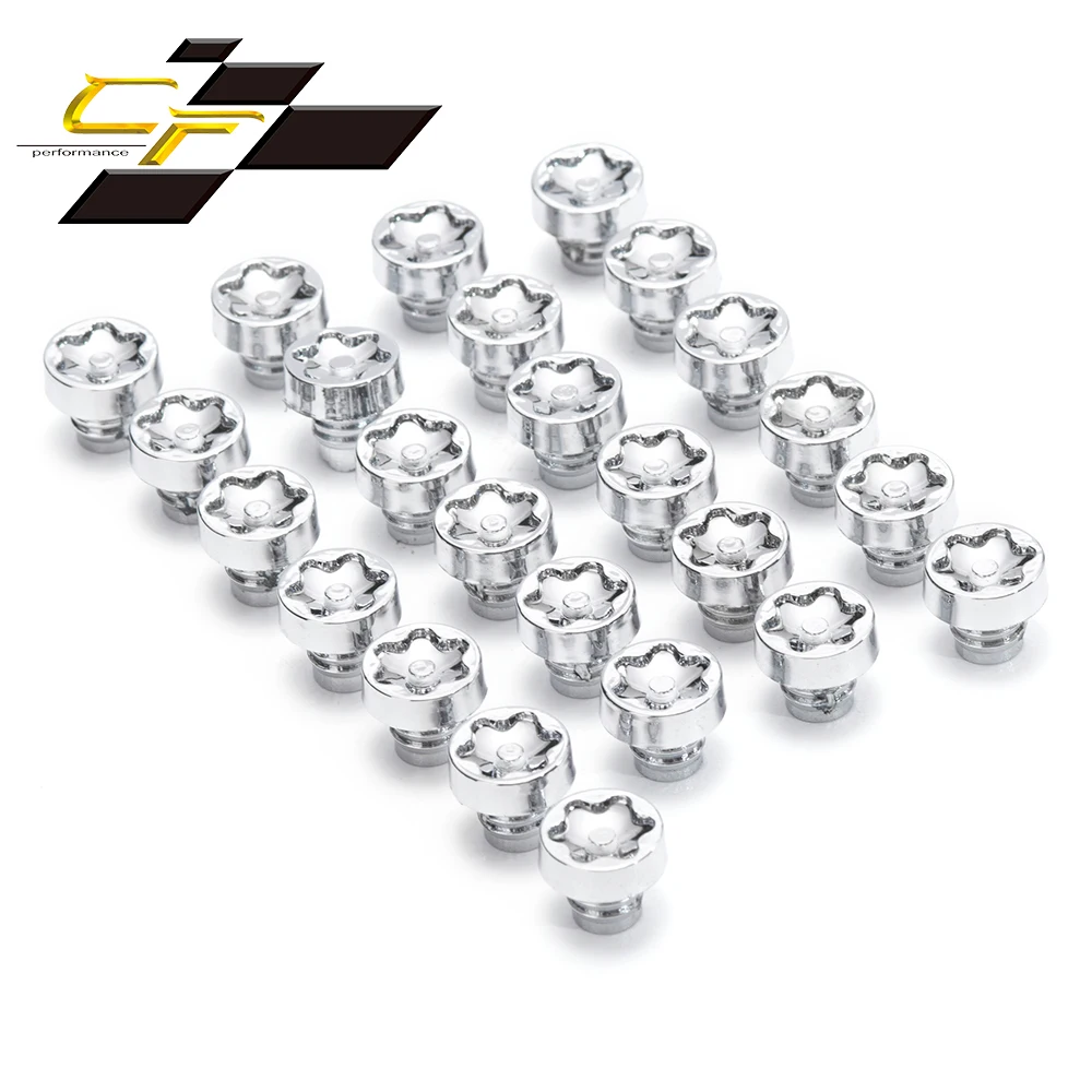 

125pcs Car Wheel Rivet For Rim Cap Lip Screw Bolt Tires Nuts Description Replacement Studs Auto Alloy Chrome Accessroies