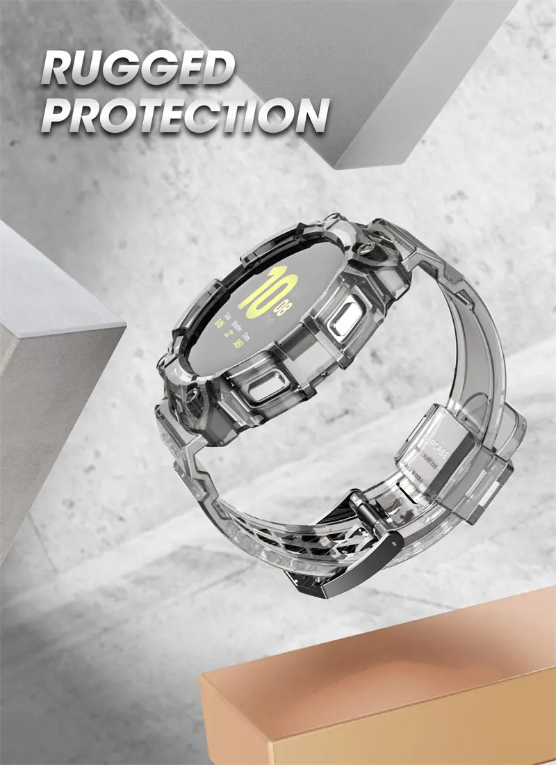 For Samsung Galaxy Watch 4 Case (44mm) SUPCASE UB Pro Rugged Protective Cover with Strap Watch Bands For Galaxy Watch 4
