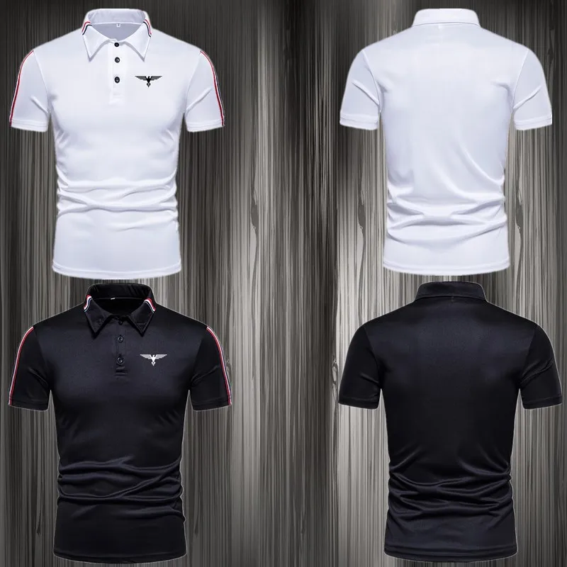 Brand new fashion all-match slim casual polo shirt Men\'s short-sleeved polo shirt